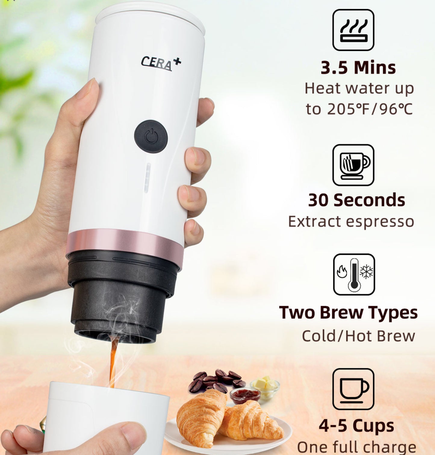 Mini machine à espresso portable